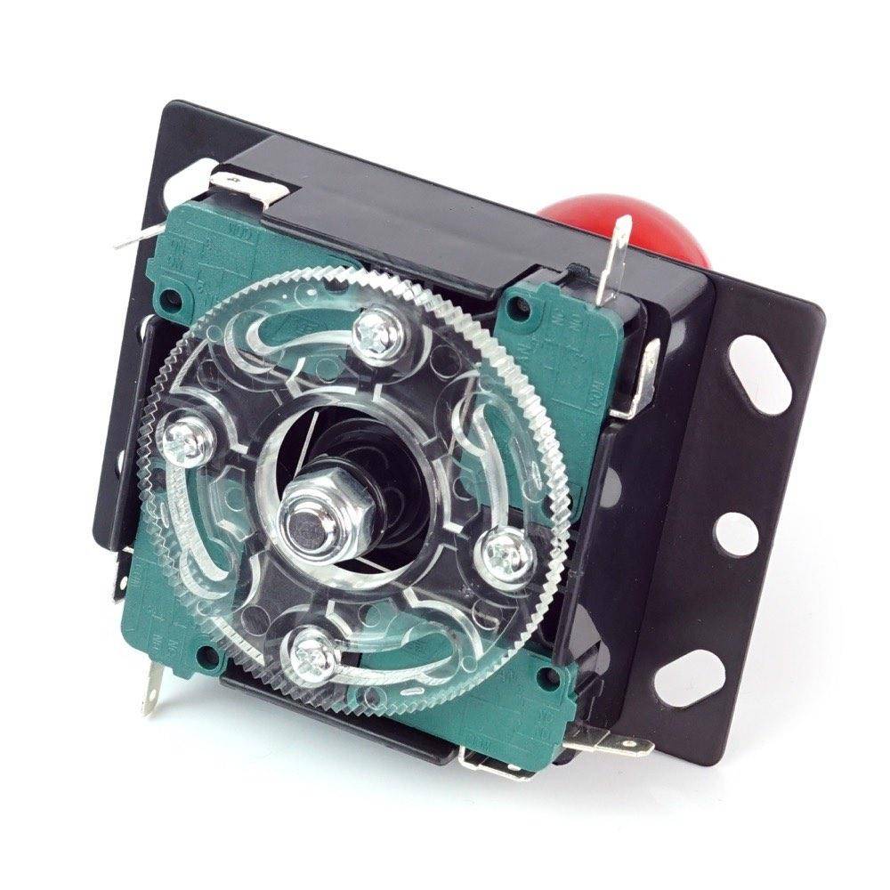 Arcade Joystick, 8 Wege, 78,2mm Höhe, rot-1
