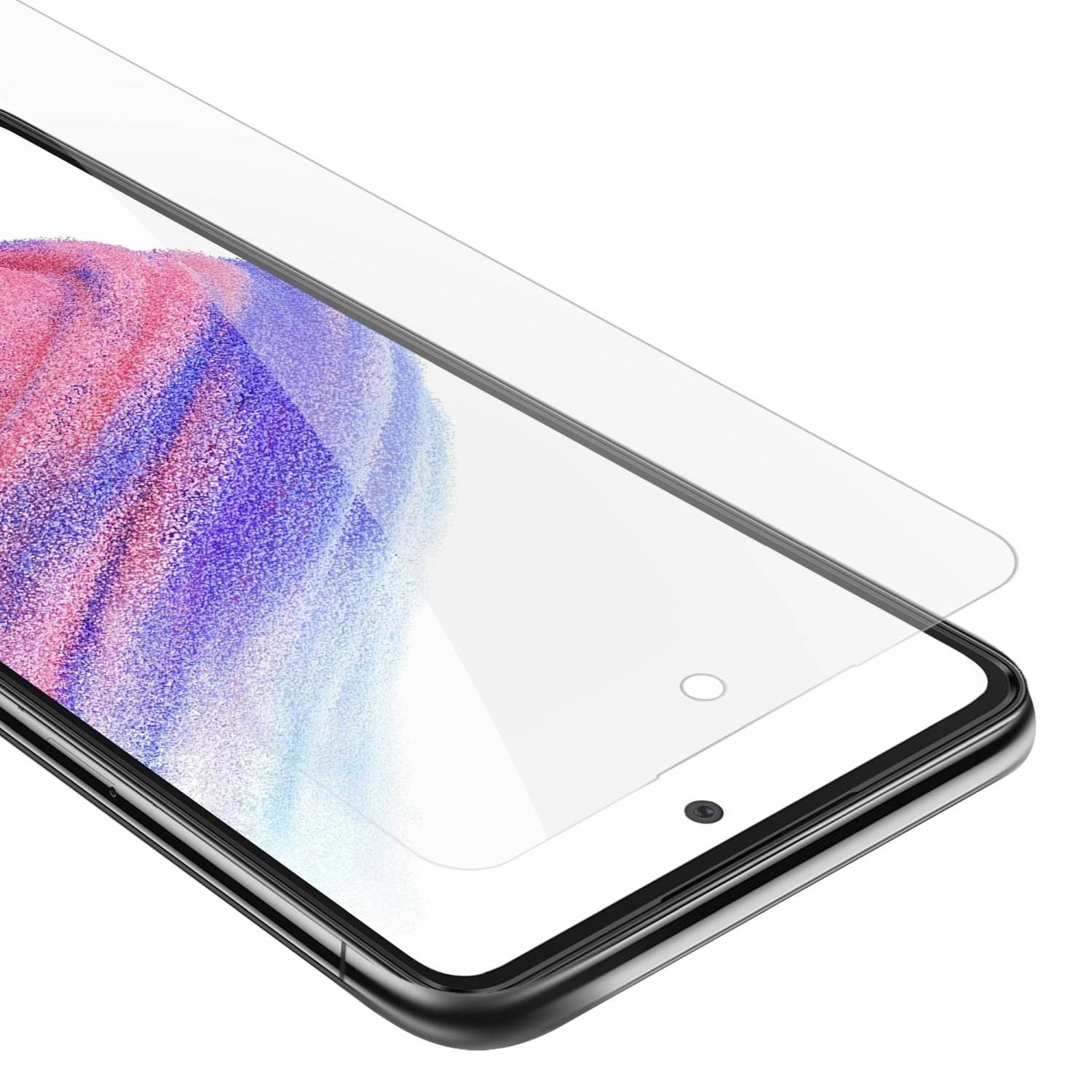 Cadorabo Panzer Folie für Samsung Galaxy A53 5G Schutzfolie in Transparent Gehärtetes Tempered Display-Schutzglas-0