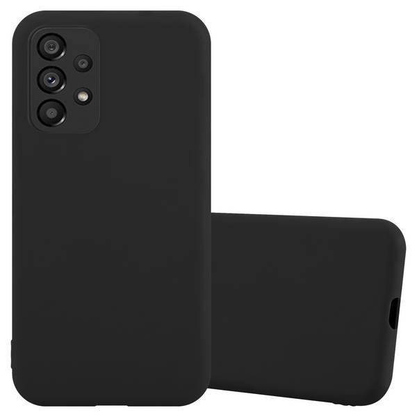Cadorabo Hülle für Samsung Galaxy A53 5G Schutzhülle in Schwarz Handyhülle TPU Silikon Etui Case Cover