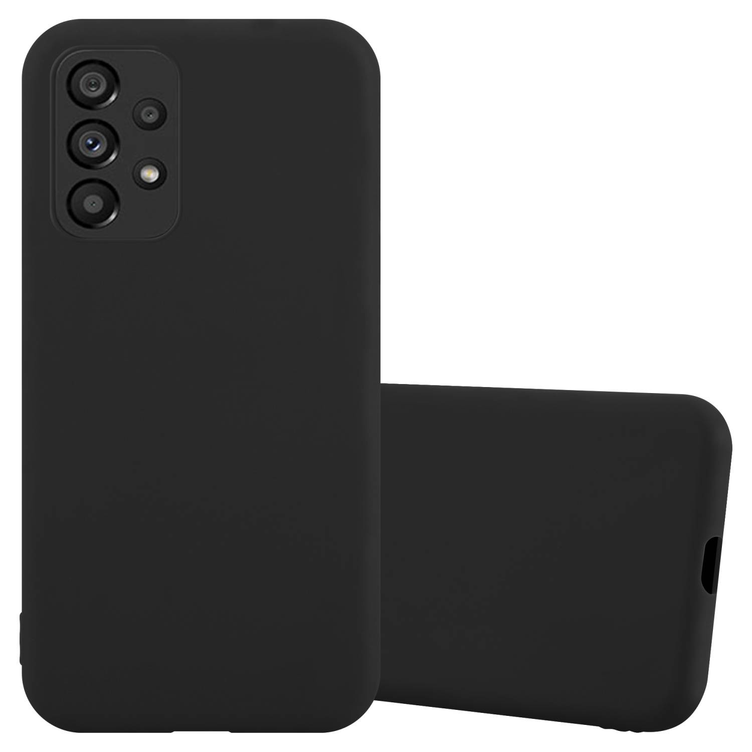 Cadorabo Hülle für Samsung Galaxy A53 5G Schutzhülle in Schwarz Handyhülle TPU Silikon Etui Case Cover-0