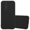 Cadorabo Hülle für Samsung Galaxy A53 5G Schutzhülle in Schwarz Handyhülle TPU Silikon Etui Case Cover