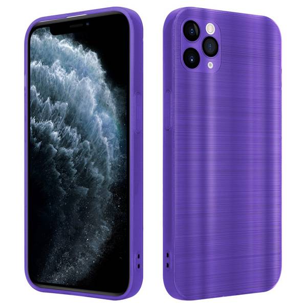 Cadorabo Hülle für Apple iPhone 11 PRO MAX Schutz Hülle in Lila Handyhülle TPU Silikon Etui Case