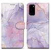 Cadorabo Schutzhülle für Samsung Galaxy S20 Hülle Design Lila Handyhülle Schutzhülle Etui Magnetisch Case Cover