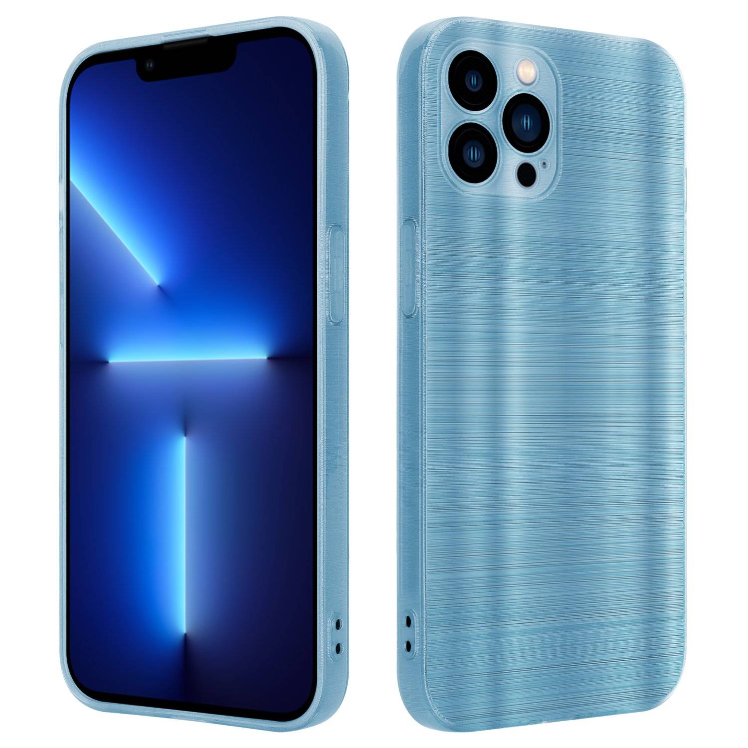 Cadorabo Hülle für Apple iPhone 13 PRO MAX Schutz Hülle in Türkis Handyhülle TPU Silikon Etui Case-0