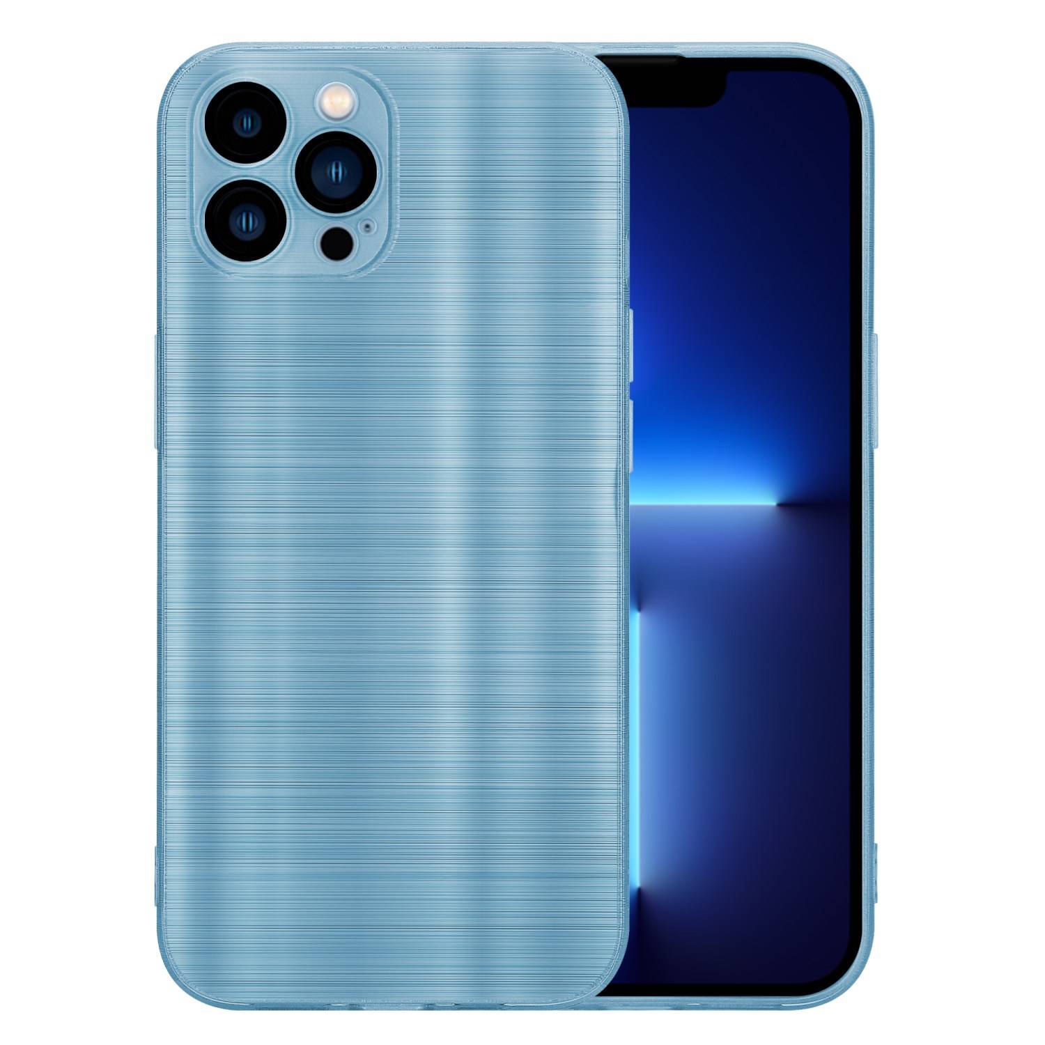 Cadorabo Hülle für Apple iPhone 13 PRO MAX Schutz Hülle in Türkis Handyhülle TPU Silikon Etui Case-2