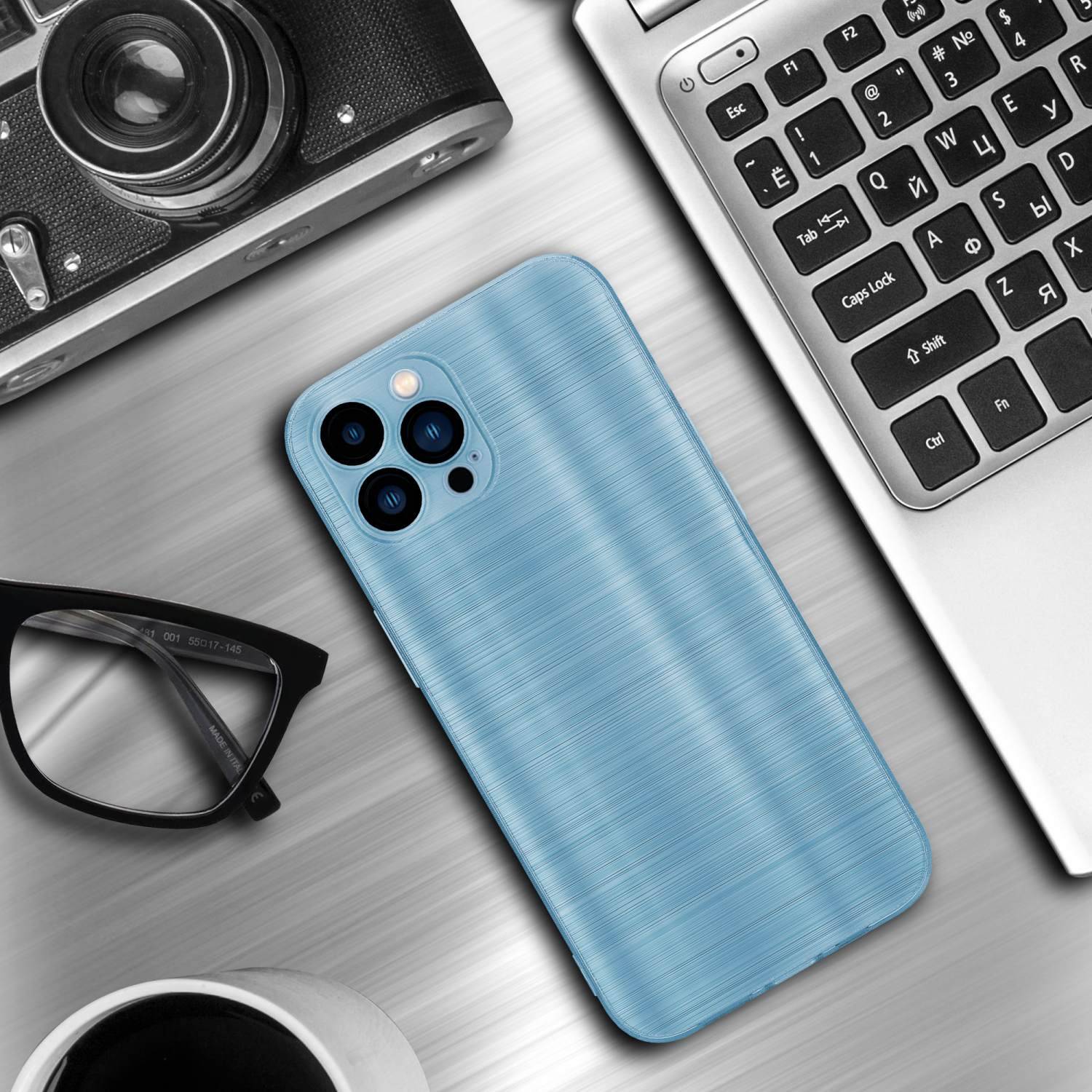 Cadorabo Hülle für Apple iPhone 13 PRO MAX Schutz Hülle in Türkis Handyhülle TPU Silikon Etui Case-4
