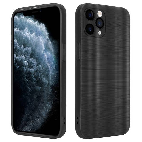 Cadorabo Hülle für Apple iPhone 11 PRO Schutz Hülle in Schwarz Handyhülle TPU Silikon Etui Case