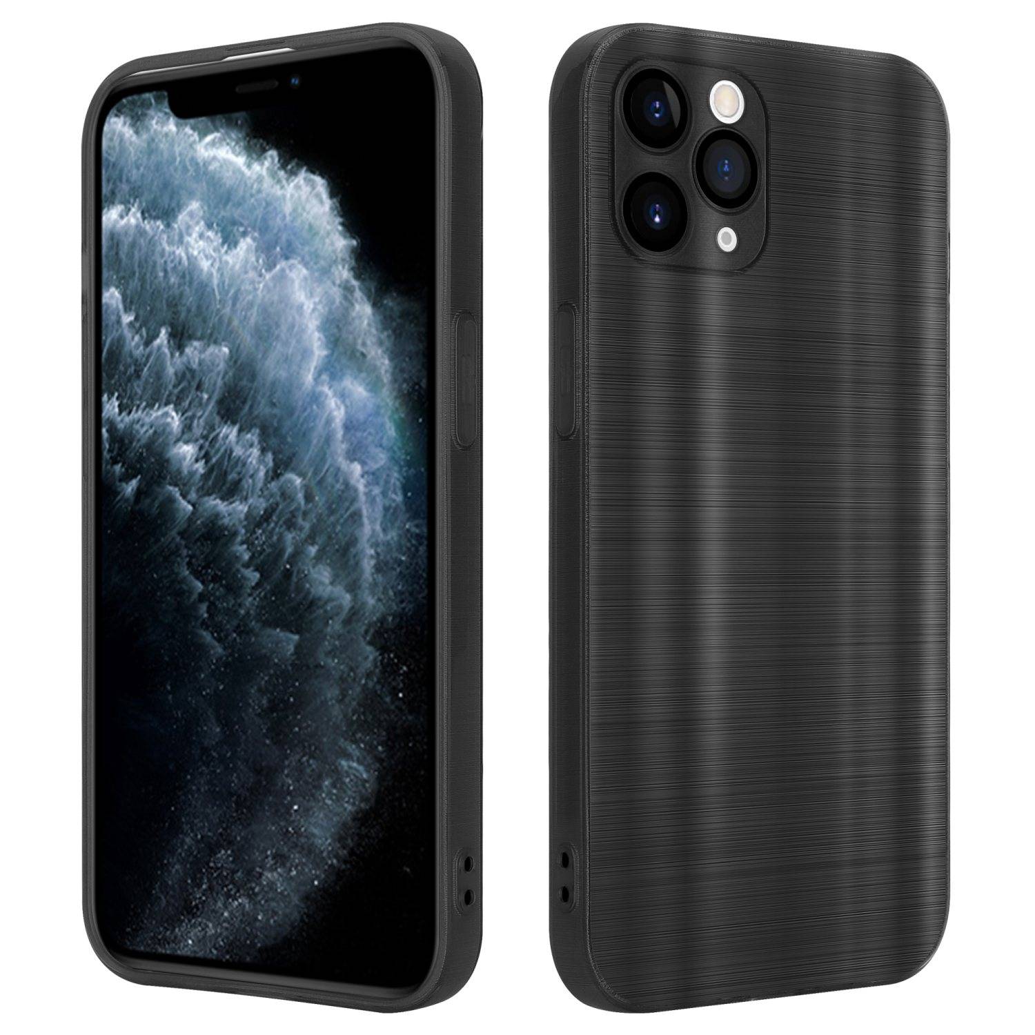 Cadorabo Hülle für Apple iPhone 11 PRO Schutz Hülle in Schwarz Handyhülle TPU Silikon Etui Case-0