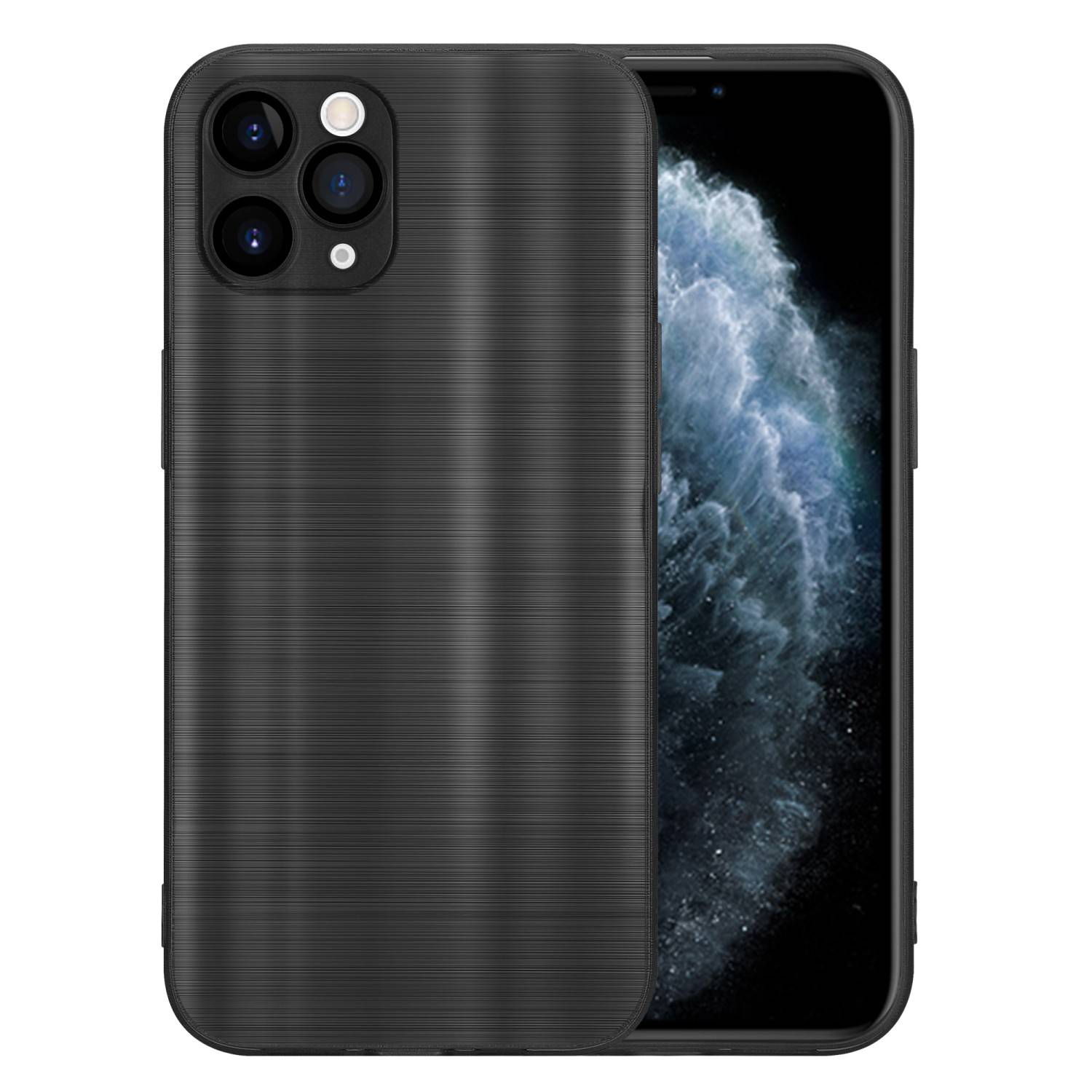 Cadorabo Hülle für Apple iPhone 11 PRO Schutz Hülle in Schwarz Handyhülle TPU Silikon Etui Case-2