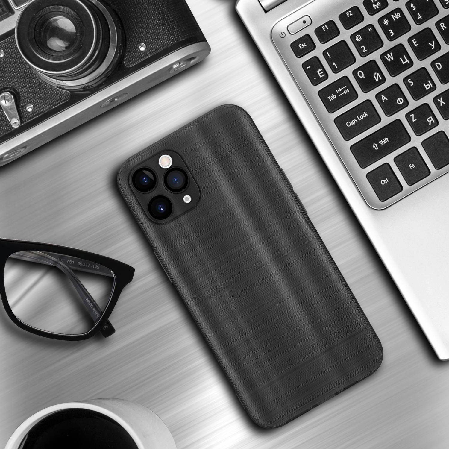 Cadorabo Hülle für Apple iPhone 11 PRO Schutz Hülle in Schwarz Handyhülle TPU Silikon Etui Case-4