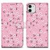 Cadorabo Schutzhülle für Apple iPhone 11 Hülle Design Rosa Handyhülle Schutzhülle Etui Magnetisch Case Cover
