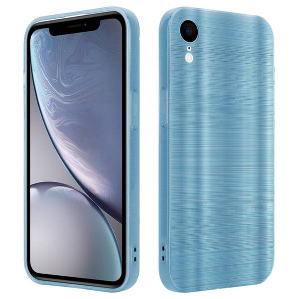 Cadorabo Hülle für Apple iPhone XR Schutz Hülle in Türkis Handyhülle TPU Silikon Etui Case