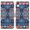 Cadorabo Schutzhülle für Apple iPhone XR Hülle Design Blau Handyhülle Schutzhülle Etui Magnetisch Case Cover