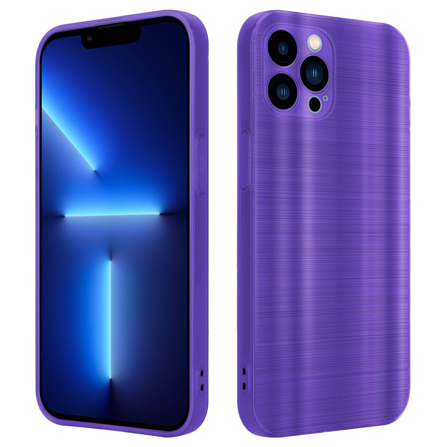 Cadorabo Hülle für Apple iPhone 13 PRO MAX Schutz Hülle in Lila Handyhülle TPU Silikon Etui Case-0