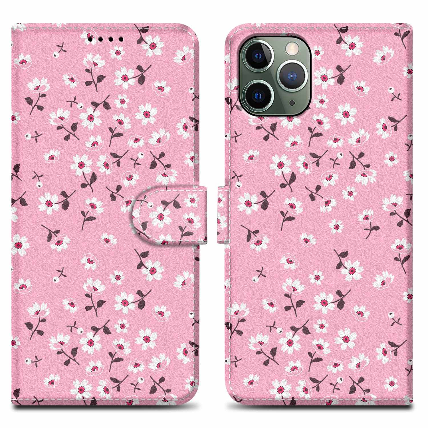 Cadorabo Schutzhülle für Apple iPhone 11 PRO Hülle Design Rosa Handyhülle Schutzhülle Etui Magnetisch Case Cover-0