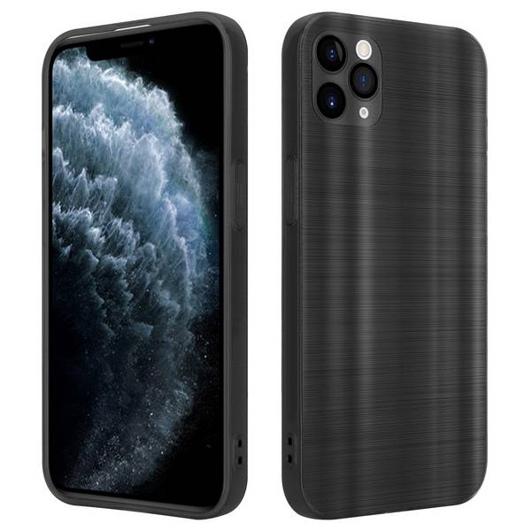 Cadorabo Hülle für Apple iPhone 11 PRO MAX Schutz Hülle in Schwarz Handyhülle TPU Silikon Etui Case