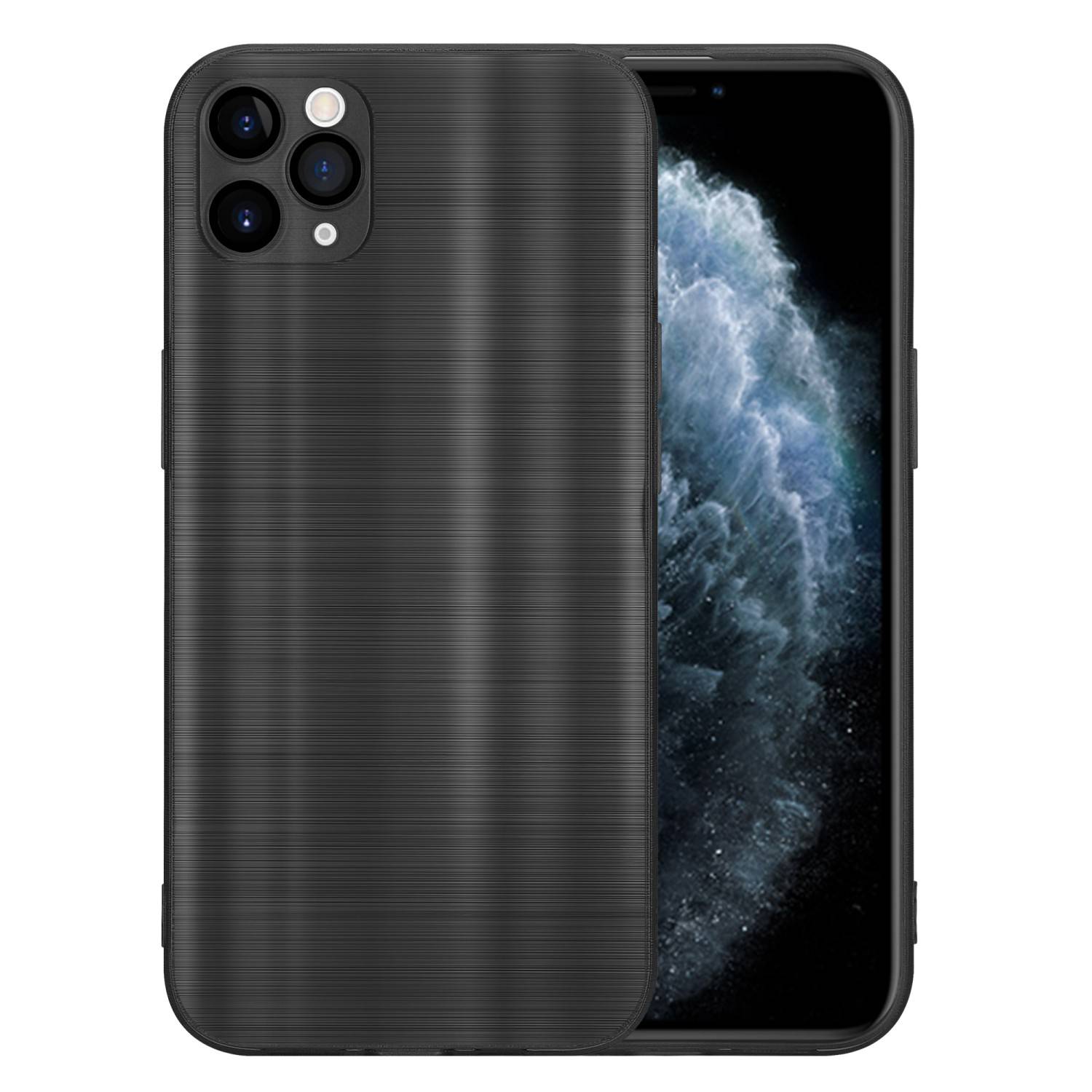 Cadorabo Hülle für Apple iPhone 11 PRO MAX Schutz Hülle in Schwarz Handyhülle TPU Silikon Etui Case-2