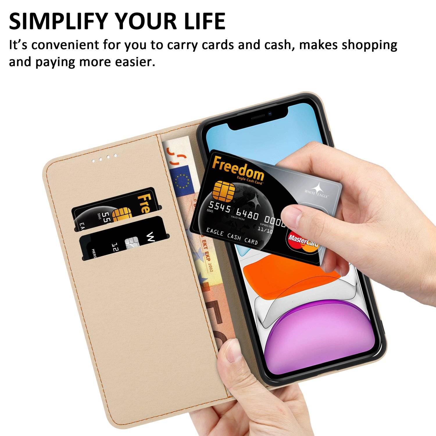 Cadorabo Schutzhülle für Apple iPhone 11 Hülle Design Grüner Regenwald No.8 Handyhülle Schutzhülle Etui Magnetisch Case-2