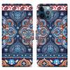Cadorabo Schutzhülle für Apple iPhone 13 PRO MAX Hülle Design Blau Handyhülle Schutzhülle Etui Magnetisch Case Cover
