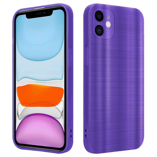 Cadorabo Hülle für Apple iPhone 11 Schutz Hülle in Lila Handyhülle TPU Silikon Etui Case