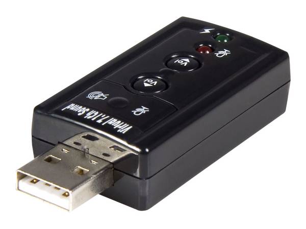 StarTech.com USB Audio Adapter 7.1 - USB auf Soundkarte Virtual 3D Soundeffekt 7.1 - Soundcard mit USB (Stecker) extern
