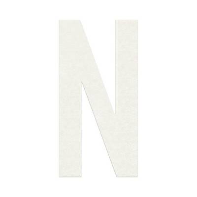 PREMARK Thermoplastik, Großbuchstabe N, weiß, Schrifthöhe 300 mm-0