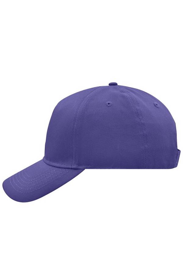 5 Panel Cap 5 Panel Cap mit ungebürsteter Oberfläche lila, Gr. one size