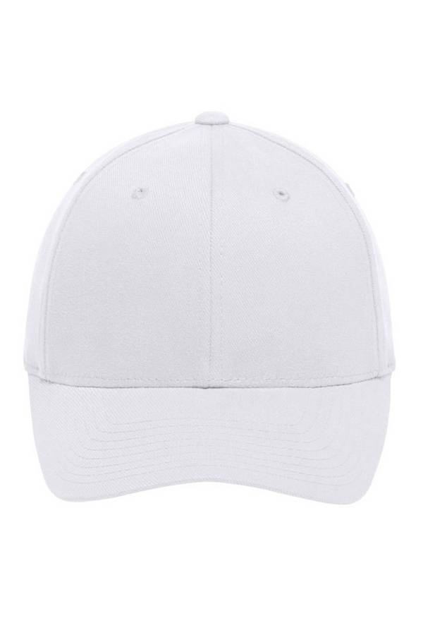 Original Flexfit® Cap Trendiges 6 Panel Cap ohne Verschluss weiß, Gr. S/M
