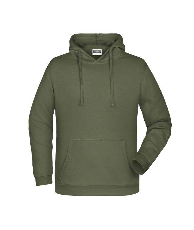 Men's Promo Hoody Klassisches Kapuzensweat braun/grün/oliv, Gr. 5XL-0
