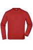 Workwear Sweatshirt Klassisches Rundhals-Sweatshirt rot/weinrot, Gr. XS