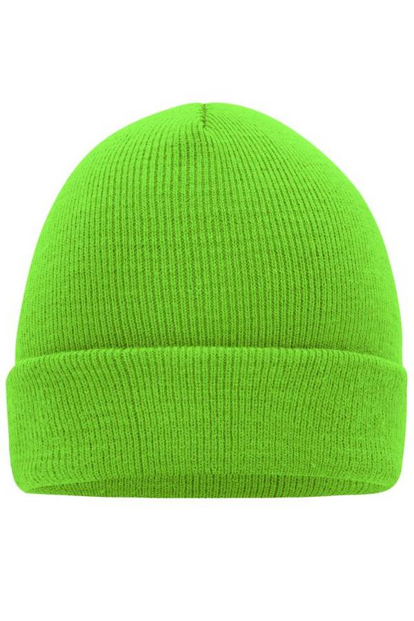 Knitted Cap Klassische Strickmütze in vielen Farben grün/neon, Gr. one size