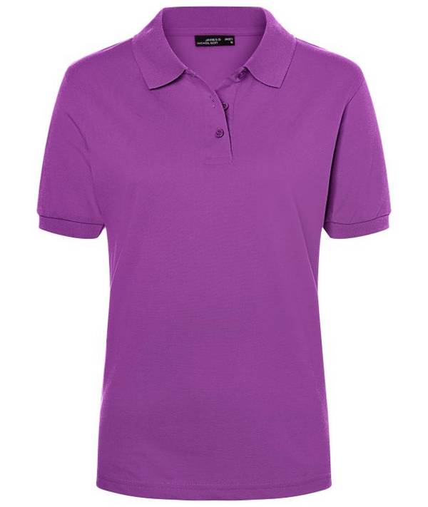 Classic Polo Ladies Hochwertiges Polohemd mit Armbündchen lila, Gr. S