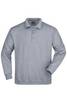 Polo-Sweat Heavy Klassisches Komfort Polo-Sweatshirt grau, Gr. XL