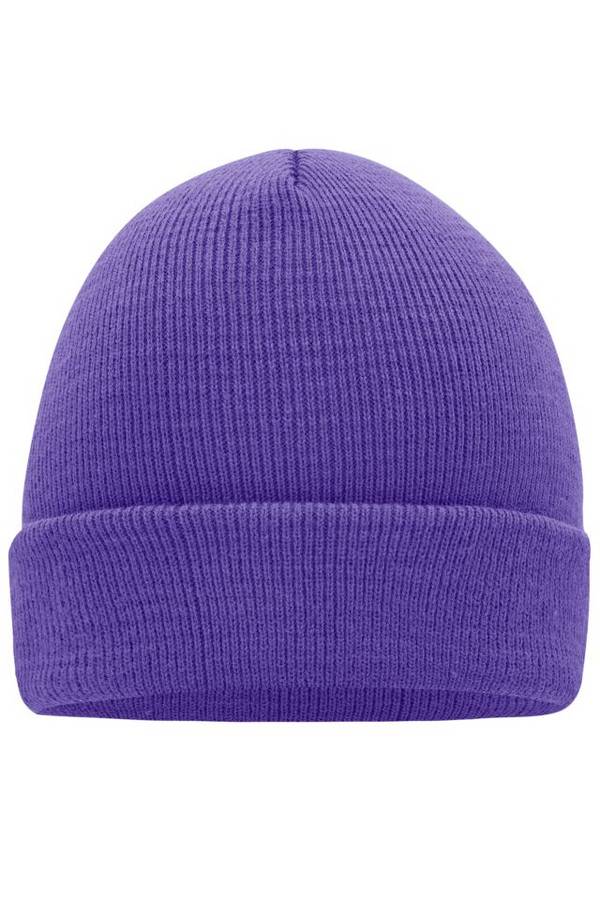 Knitted Cap Klassische Strickmütze in vielen Farben lila, Gr. one size