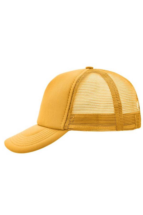 5 Panel Polyester Mesh Cap Trendiges 5 Panel Mesh Cap in zahlreichen Farbvarianten gelb, Gr. one size