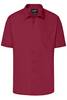 Men's Business Shirt Short-Sleeved Klassisches Shirt aus strapazierfähigem Mischgewebe rot/weinrot, Gr. 4XL
