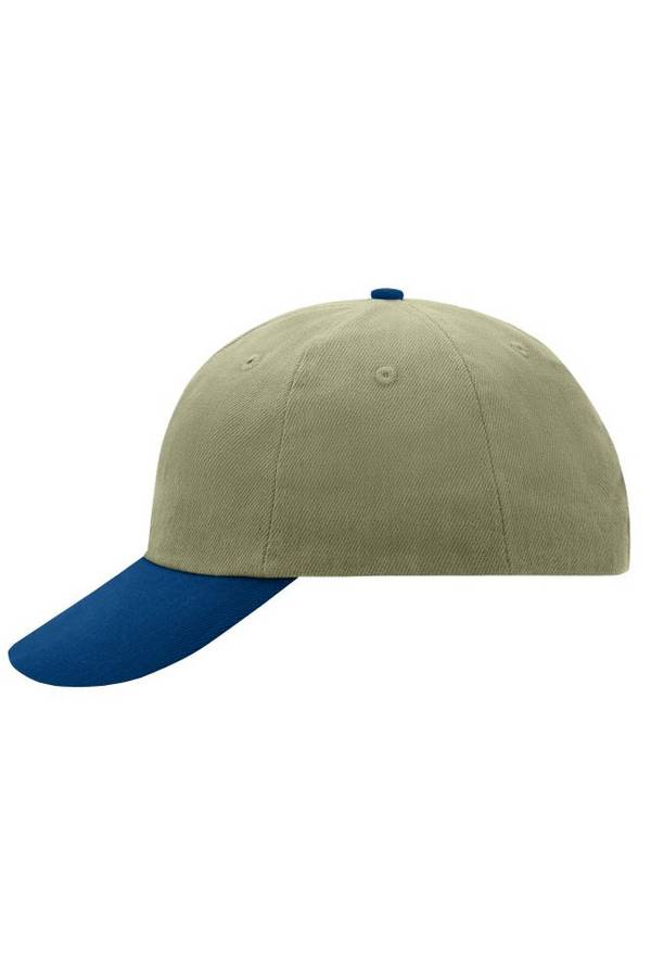 6 Panel Raver Cap Klassisches Allround-Cap in zahlreichen Farbvarianten blau/braun, Gr. one size
