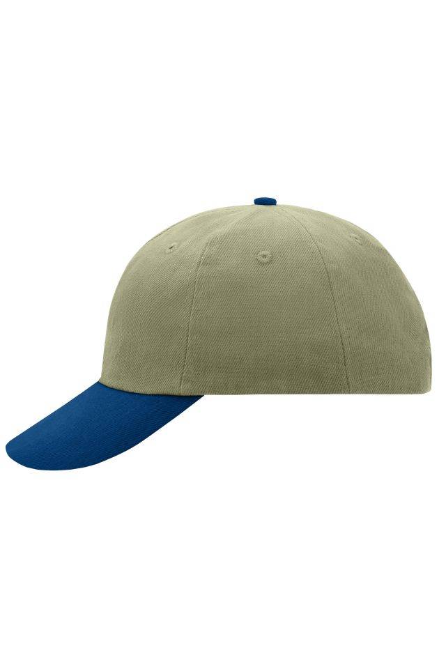 6 Panel Raver Cap Klassisches Allround-Cap in zahlreichen Farbvarianten blau/braun, Gr. one size-0