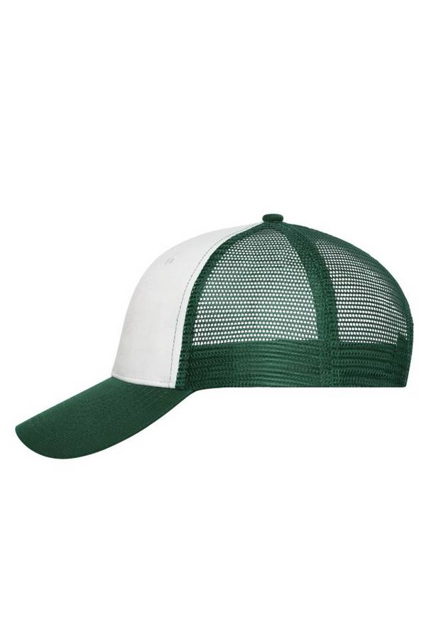 6 Panel Mesh Cap Trendiges 6 Panel Mesh Cap aus Polycotton weiß/grün, Gr. one size