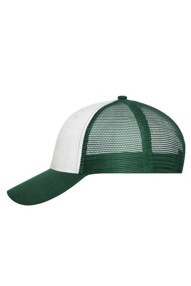 6 Panel Mesh Cap Trendiges 6 Panel Mesh Cap aus Polycotton weiß/grün, Gr. one size-0
