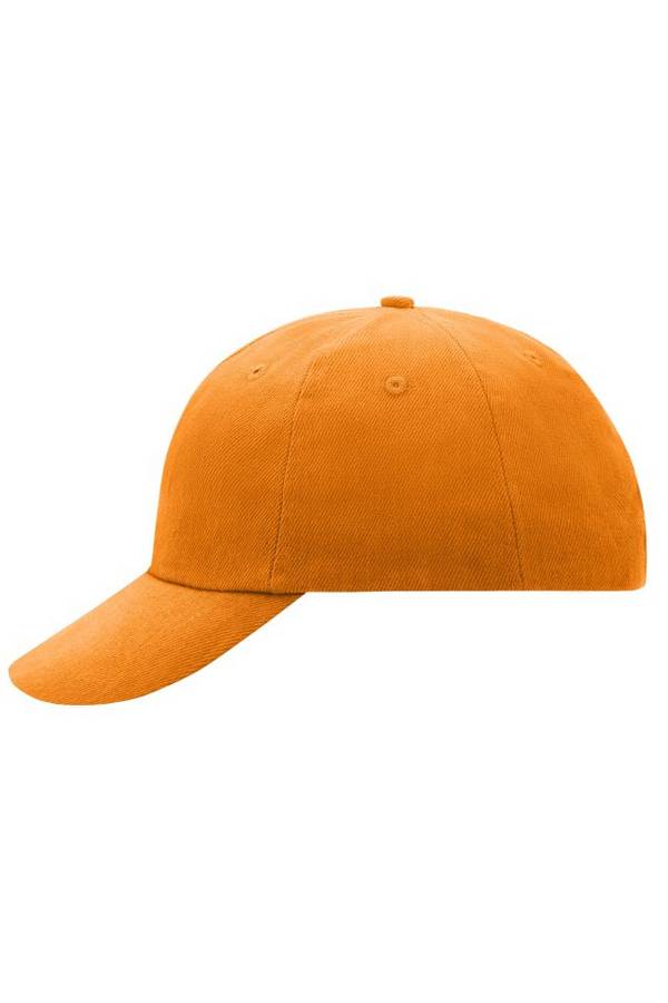 6 Panel Raver Cap Klassisches Allround-Cap in zahlreichen Farbvarianten orange, Gr. one size