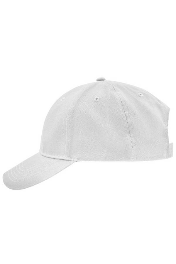 Brushed 6 Panel Cap Klassisches 6 Panel Cap mit gebürsteter Oberfläche weiß, Gr. one size