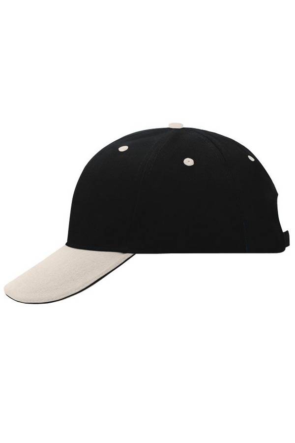 6 Panel Sandwich Cap Sandwich Cap in zahlreichen Farbvarianten schwarz/braun, Gr. one size