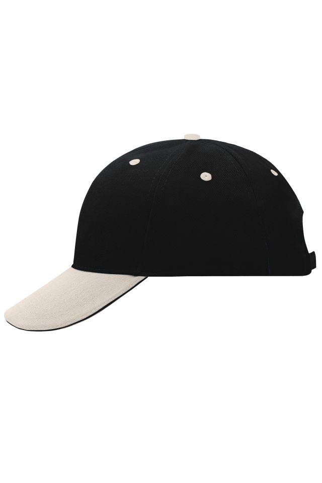 6 Panel Sandwich Cap Sandwich Cap in zahlreichen Farbvarianten schwarz/braun, Gr. one size-0