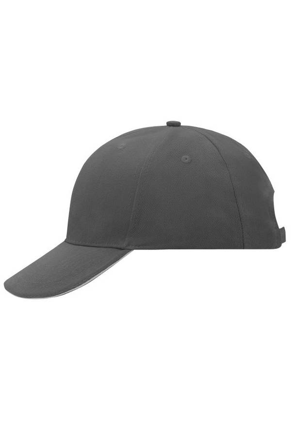6 Panel Sandwich Cap Sandwich Cap in zahlreichen Farbvarianten grau, Gr. one size