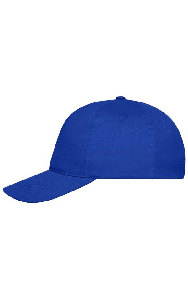 5 Panel Cap Bio Cotton 5 Panel Cap mit ungebürsteter Oberfläche blau, Gr. one size