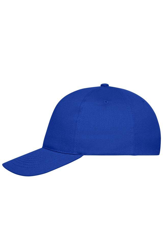 5 Panel Cap Bio Cotton 5 Panel Cap mit ungebürsteter Oberfläche blau, Gr. one size-0
