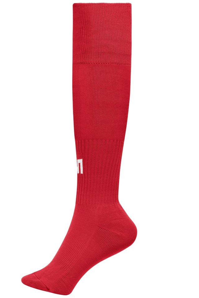 Team Socks Stutzenstrumpf für Kinder und Erwachsene rot, Gr. L-0