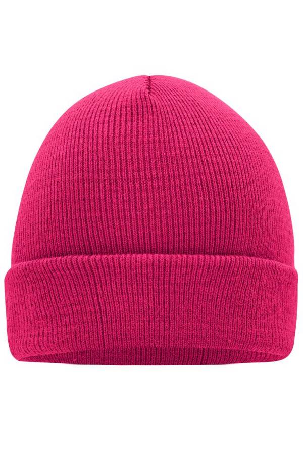 Knitted Cap Klassische Strickmütze in vielen Farben pink, Gr. one size