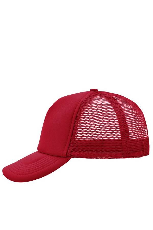 5 Panel Polyester Mesh Cap Trendiges 5 Panel Mesh Cap in zahlreichen Farbvarianten rot, Gr. one size